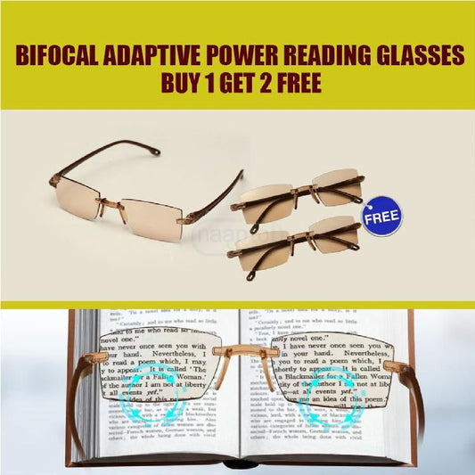 Bifocal Adaptive Power Reading Glasses - Buy 1 Get 2 FREE